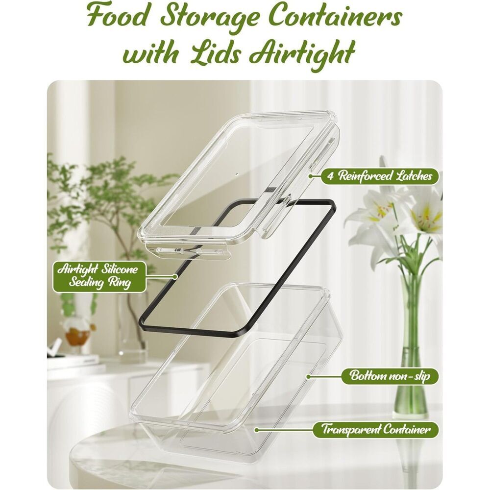 40 Piece Food Storage Containers with Lids BPA-Free Plastic Food Containers - Picture 3 of 7